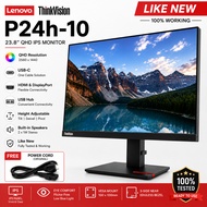 Lenovo ThinkVision P24h-10 Monitor (23.8" IPS QHD / USB-C / HDMI / DP / Height Adjustable / LIKE NEW