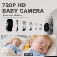 Baby Monitor with Camera and Audio – 720P Baby Camera No Wifi, 5 inch Screen,48 Hours Battery Life, 