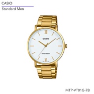 นาฬิกาข้อมือ Casio Standard Men รุ่น MTP-VT01G Series MTP-VT01G MTP-VT01G-1B MTP-VT01G-1B2 MTP-VT01G