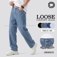 🇲🇾 DESINCE Men Loose Comfort Jeans Seluar Jeans Lelaki MP 031