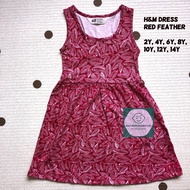 H&M Dress - Red Feather