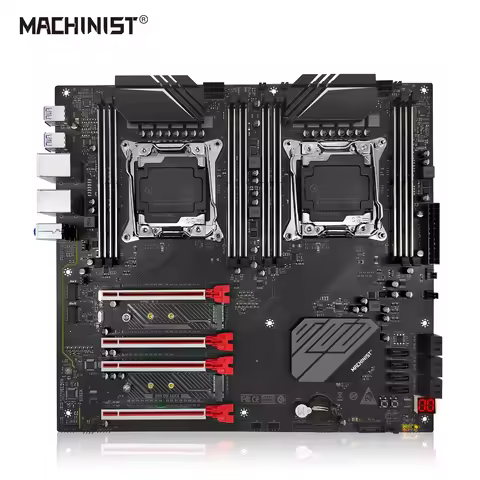 MACHINIST X99 Dual CPU Motherboard LGA 2011-3 Support Dual Xeon Processor and Dual M.2 Slot 8 DDR4 R