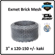 3" Exmet Wire Mesh / Dawai Ikat Bata/ Ex met Brick Mesh Reinforcement