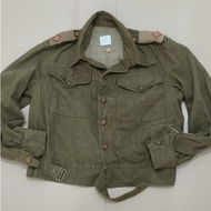 35vin Vintage RARE ITEM Military Jacket Size M Can Measure 24 Inches. Chest 46-48 Inches 50s British