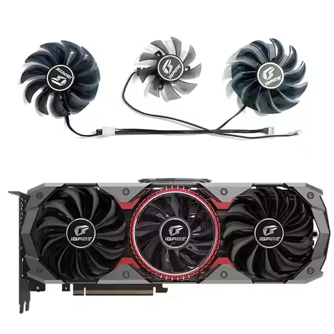 New PVA080E12R 85MM 75MM 4PIN RTX2080 2080TI GPU Fan for Colorful iGame GeForce RTX2060 2070 RTX2080