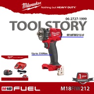 Milwaukee M18 FIW212 บล็อกแบตเตอรี่ไร้สาย ขนาด 4 หุน แรงบิดสูงสุด 339NM