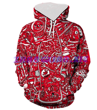 （xzx  31th）  (ALL IN STOCK) Coca-Cola Red Beauty 3D Full Print Unisex Hooded Casual Long Sleeve Hooded Style 22