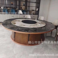 W-8 Foshan Production Hotel Electric Dining Table Manufacturer Large round Table Marble Dining Table Balcony Villa Autom