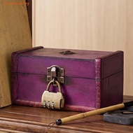 ZENITHZEN Jewelry Storage Box with a Lock, Vintage Antique Multifunctional Treasure Chest, Escape Ro