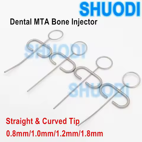 Dental Surgical Implant MTA Bone Graft Injector Syringe Carrier Bone Powder Collector Scraper Straig