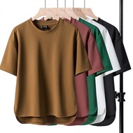 M-5xl Summer Thin Short-Sleeved T-Shirt Men Street Wear Teenager Half-Sleeved T-Shirt Simple Large Size