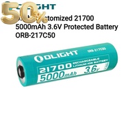 ถ่านชาร์จ Olight Customized ORB-217C50 INR 21700 5000mAh 3.6V Protected Lithium-ion Battery (มีวงจรป