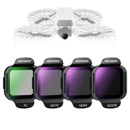 ND/PL Filter Accessories Set For DJI Flip Drone Snap On HD Optical Glass Neutral Density Polarized N