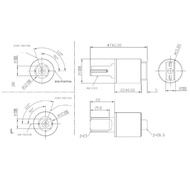 BEST-2pc Toilet S-eat Rotary Damper Hydraulic Soft Close Rotary Damper Hinge