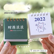 2022 Coil Desk Calendar Cartoon Memo Mini Sticky Notes DIY Daily Schedule Table Yearly Planner School Office Supplies