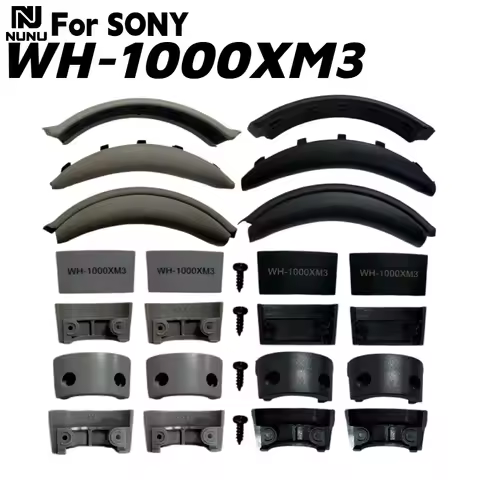 Replacement Snap on Head beam cushion / Protein skin /Mesh memory sponge ear pad For Sony WH-1000XM3