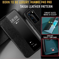 Huawei p40 pro P 40PRO SMART FLIP CASE TAIGA LEATHER PATTERN - p40 pro FOR HUAWEI