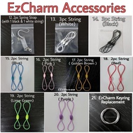 🇸🇬 Ez-link Charm RFID Tag Replacement Accessories Elastic String Spring Strap Key Ring