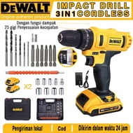 DEWALT 68V Bor Listrik Bor Bor Bor Tangan 2 Baterai dan1 Pengisi daya set bor listrik rumah tangga