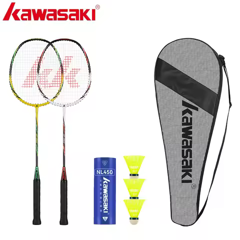 Kawasaki Badminton Racket 1U Aluminum Alloy Frame Badminton Racquet With String UP-0160 With Free Gi