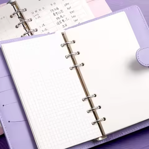 A6 6-Hole Loose Leaf Refill Paper Blank Inner Pages for Planner Notebook Journal Replaceable Inserts