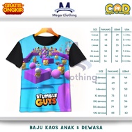 Stumble Guys Gaming T-shirt v7 for Kids & Adults - Stumble Guys v7 Unisex Couple Clothes Size S for 