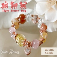 Wealth Candy CNY Zodiac Bracelet (Tiger, Horse and Dog)