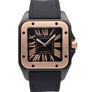 Cartier/cartier Santos Titanium 18K Rose Gold Automatic Mechanical Men's Watch Watch W2020007