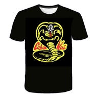 Cool Cobra Kai T Pakaian Hutan Ular Berbisa Tees Tshirt Streetwear