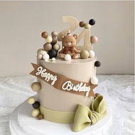 Topper Teddy bear beruang baby cake kue birthday ulangtahun ultah