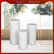MagiDeal 3x Dessert Pedestals Cylinder Plinth Pillars Cake Stand, Festival Cylinder Pedestal, Round 
