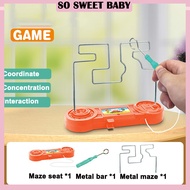 Don't Buzz The Wire Game Test Hand Buzzer Electric Bump Maze Toy Hand Eye Coordination Puzzle Toy
