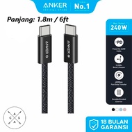 Anker Zolo USB-C to USB-C Data Cable Charger Support 240W 5A PD PPS Nylon Braided 3FT 0.9M / 6FT 1.8