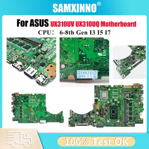 UX310UA Mainboard For ASUS U3000U UX310UQR UX310UV UX310UAK UX310UQ UX310UQK UX310UFR RX310U Laptop 