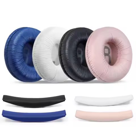 Ear Pads or Headband Pad for JBL T500BT T450BT JR300 510BT, Protein Leather Replacement Ear Cushions