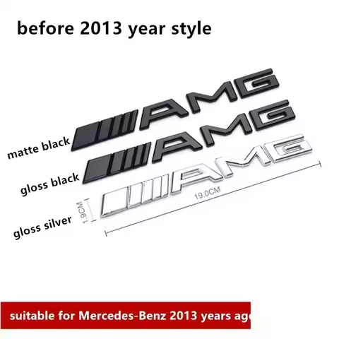 3D ABS Car Rear Trunk Badge Decal Letters Sticker For Mercedes Benz AMG A B C E G CLA C63 C63S E53 G