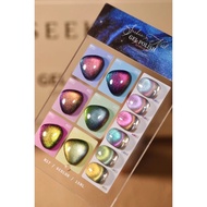 SeeKa R17 สีเจลลูกแก้วแคทอายออโรร่า เซต 6 สี  แถมชาร์ตสำเร็จรูป ปริมาณ15ml - wenails