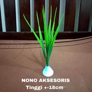 hiasan aquarium tanaman plastik hiasan aquarium rumput ilalang eco tinggi +-18cm