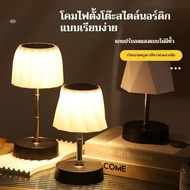 CRX โคมไฟตั้งโต๊ะแบบยืดไสลด์ นํา โคมไฟข้างเตียงไร้สายแบบชาร์จไฟได้ ยูเอสบี สําหรับห้องนอน ZJ-329