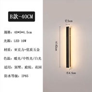 ไฟภายนอกอาคารนอร์ดิก Led กันน้ำ/กันฝน โมเดิร์น โคมไฟติดผนังมินิมอล เหมาะสำหรับ ตกแต่ง ระเบียง สวน กล