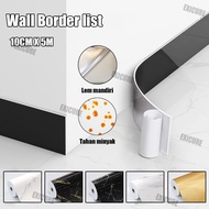 10CM*5M Wallpaper Sticker Border List Sticker Decoration Glossy Premium Waterproof Border Sticker Ce