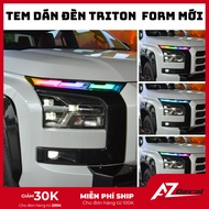 Triton 2024 - 2025 light sticker, Triton 2024-2025 light decal, durable, waterproof, Az Decal triton