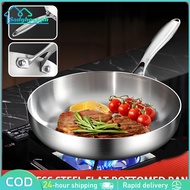 316 Stainless Steel Frypan Frying Pan Induction compatible Cookware Omelet Pan For Gas Stove
