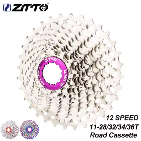 ZTTO 12 Speed Road Bike Ultralight Cassette 12s 11-28T 12s 32T Flywheel 12 Speed 11-34/36T Freewheel