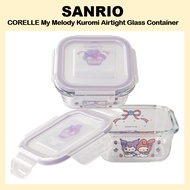[SANRIO] Official CORELLE My Melody Kuromi Airtight Glass Container