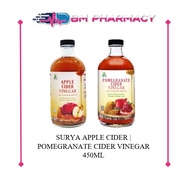 SURYA APPLE CIDER | SURYA POMEGRANATE CIDER VINEGAR WITH NATURAL HONEY 450ML