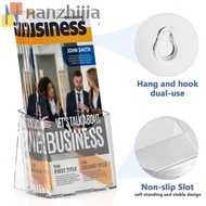 NANZHIJIA Pamphlet Holder, Countertop Plastic A6 Brochure Holder, Menu Portable Clear Acrylic Flyer 