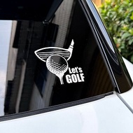高爾夫球 運動 車貼 反光貼紙 汽車貼紙 防水耐曬 撕除不殘膠