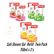 Safi Shower Gel Twin Pack 750ml x 2 –Refill- Serai Lime / Berry / Honey 750ml