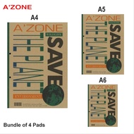 Azone / Paperpoint Lecture / Writing Pad "Save the Planet" A4 / A5 / A6